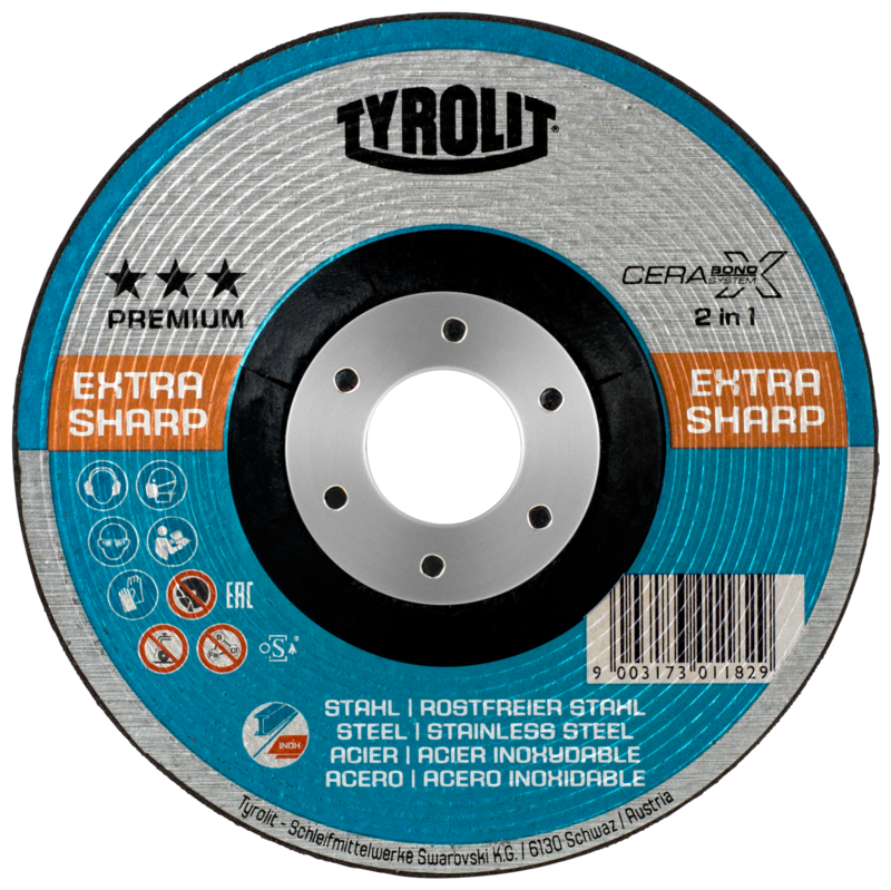 Brusna ploča CERABOND X za čelik i inox - 115x4,0x22,23