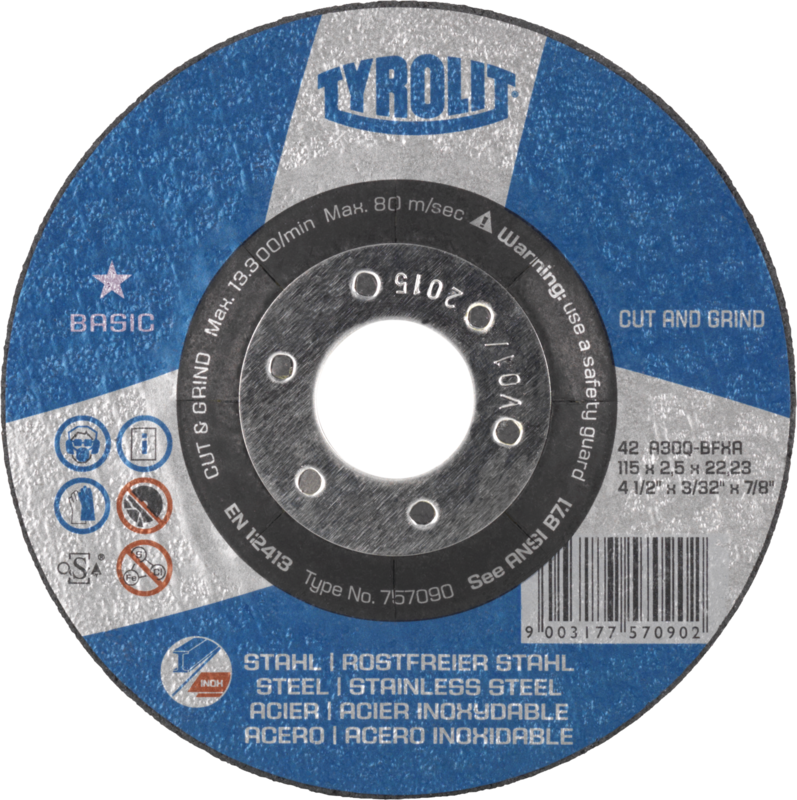 CUT AND GRIND ploča za inox i čelik - 115x2,5x22,23