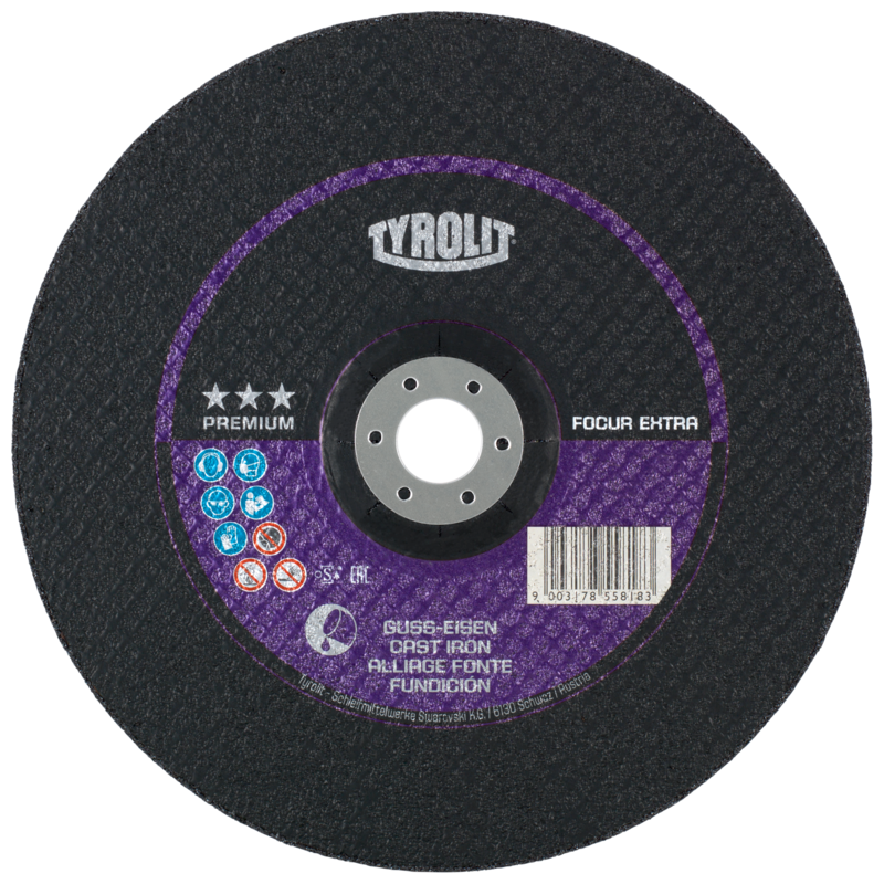 Rezna ploča FOCUR Extra za lijevano željezo - 230x3,0x22,23