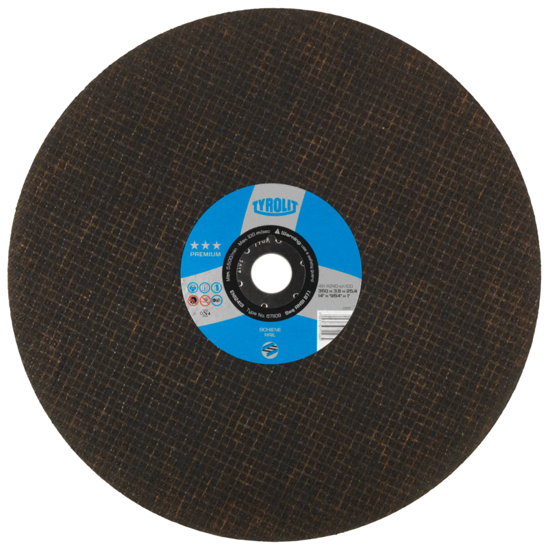 Rezna ploča za rezanje šina - 300x3,5x22,23