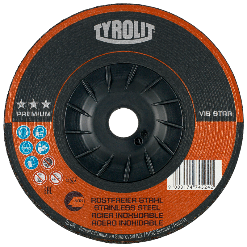 Brusna ploča VIBSTAR za nehrđajući čelik - 178x7,0x22,23