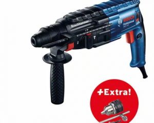 GBH 240 bušaći čekić + stezna glava s ključem, kovčeg