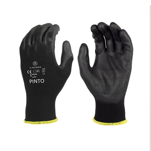Rukavice s PU premazom PINTO crna