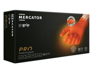 Jednokratne rukavice MERCATOR GOGRIP PRO narančaste bez pudera 50/1