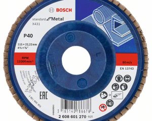 Lamelirana brusna ploča X431, Standard for Metal