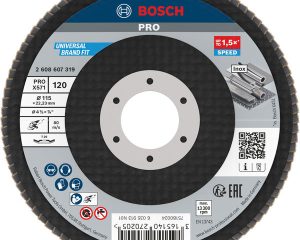 Lamelirani brusni disk PRO X571, pod kutom, 115 mm, G120