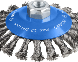 Konusna četka PRO Metal heavy, 115 x 0,5 mm, s navojem